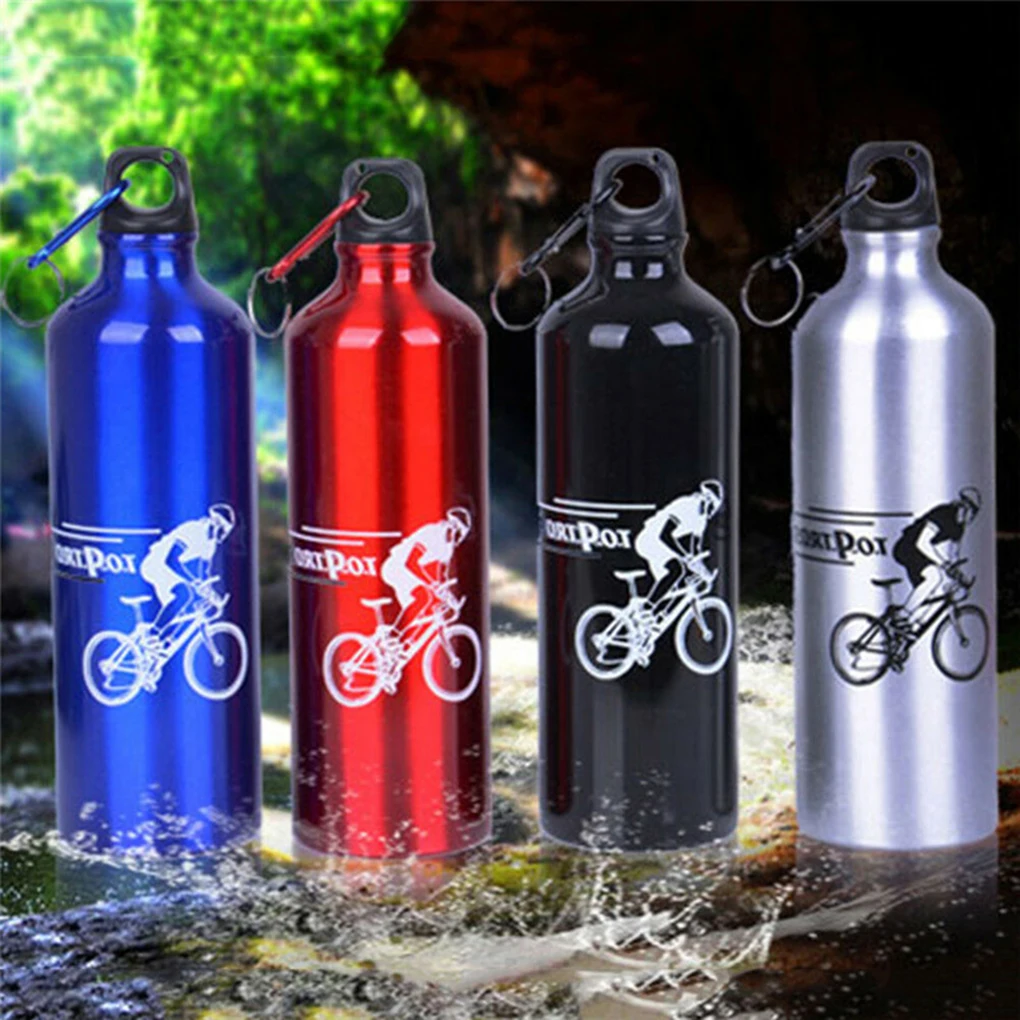 Kerékpározás Kemping Kerékpár Kültéri sportok Alumíniumötvözet Vizes palack Hordozható fém Sport 750ml palack Kép 0