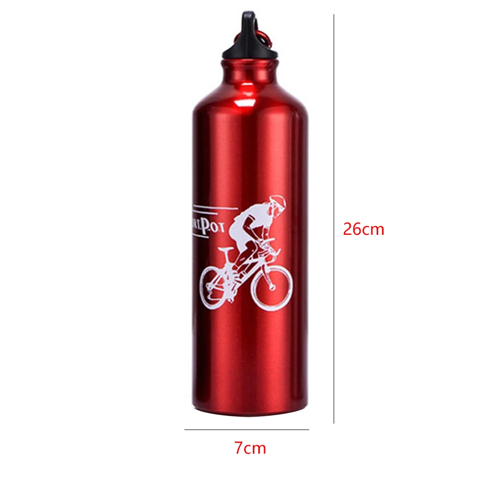 Kerékpározás Kemping Kerékpár Kültéri sportok Alumíniumötvözet Vizes palack Hordozható fém Sport 750ml palack Kép 5