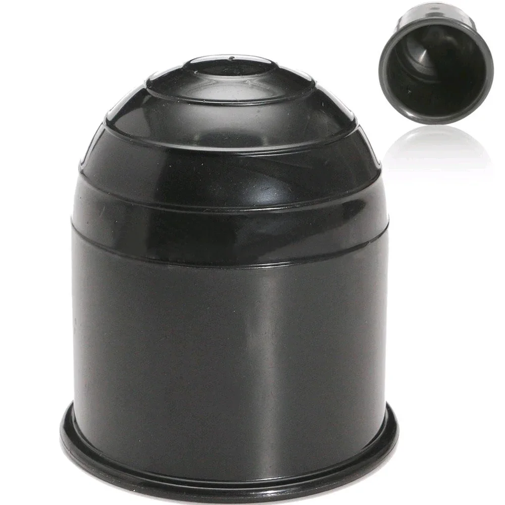 1Pc Univerzális fekete műanyag szabvány 50mmTow Bar gömbfedél sapka autó automatikus vontatás vonóhorog Towball Autóipar Külső tartozékok Kép 0