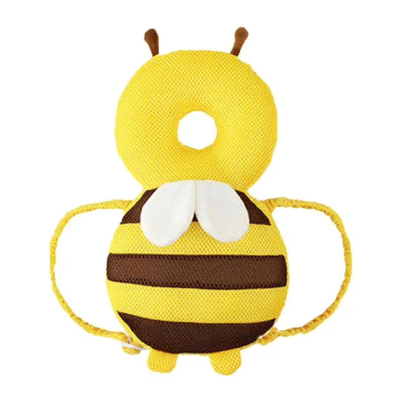 Baba fejvédő hátizsák méh alakú pamut fejvédő fejtámla multifunkcionális puha légáteresztő védőpárna Kép 0