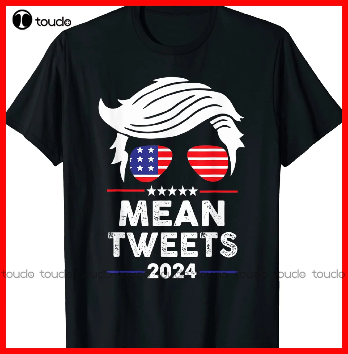 Trump 2024 Mean Tweets július 4. A függetlenség napja vicces póló keresztény ingek nőknek Egyéni Aldult Tini Unisex Xs-5Xl Kép 0