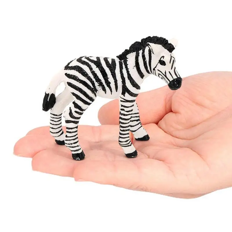 Dzsungel állatok figurák Valósághű stimulált állat zebrák Figura Állatvilág Vad figura játék szafari állatos játékkészlet Kép 1