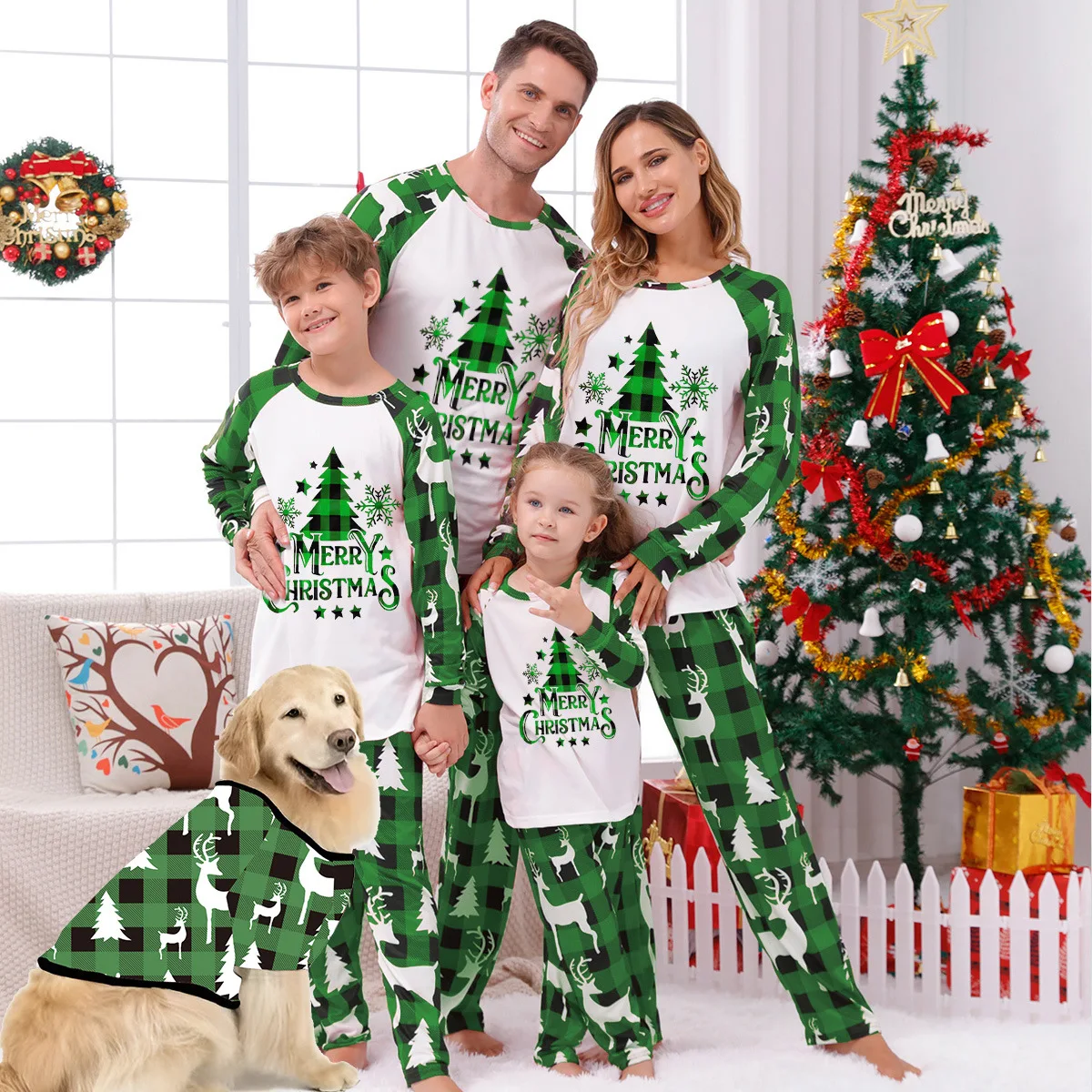 Kisgyerekek Kerst Matching Családi karácsonyi pizsama Pjs Családi szett ruhák Onesie De Navidad Familiares Ropa Noel Famille gyerekeknek Kép 1