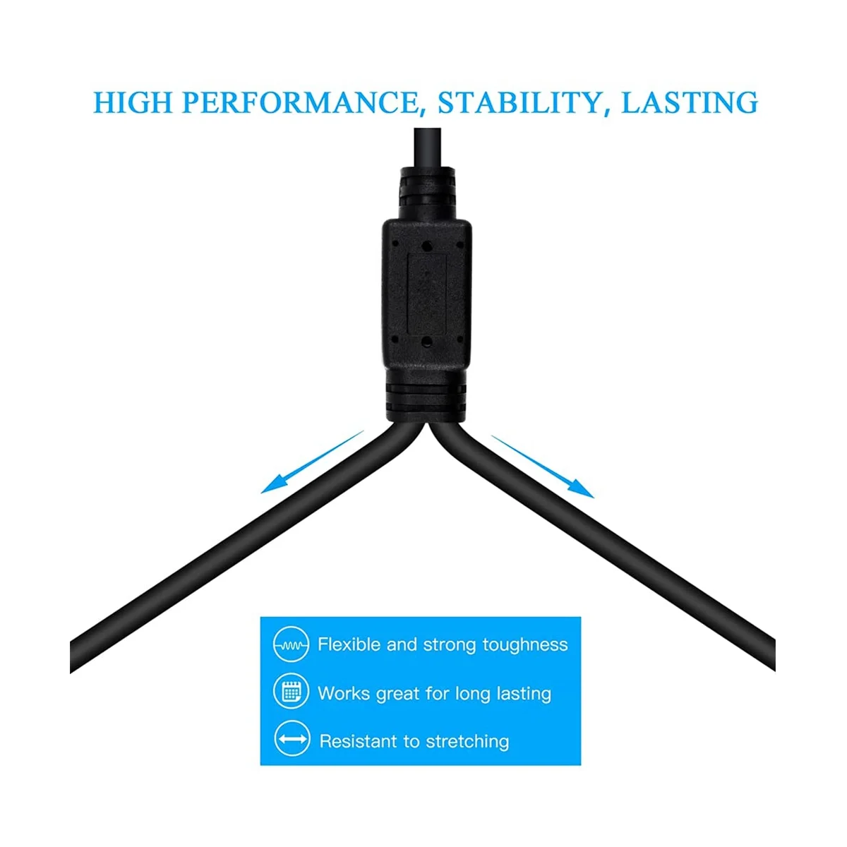 XLR osztókábel, 1 XLR anya - 2 XLR apa Y kábel Szimmetrikus mikrofonelosztó kábel Audio adapter 2 csomag Kép 1