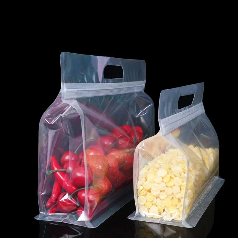  Újrafelhasználható szilikon élelmiszer-tároló tartályok szivárgásmentes tartályok Stand Up cipzáras táska csésze friss táska Élelmiszer-tároló táska friss csomagolás Kép 1