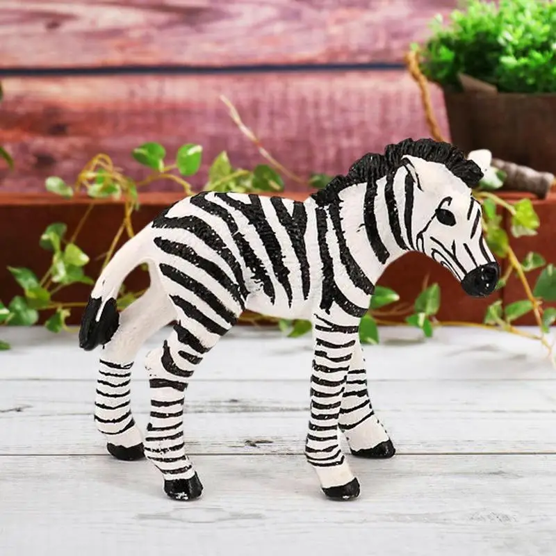 Dzsungel állatok figurák Valósághű stimulált állat zebrák Figura Állatvilág Vad figura játék szafari állatos játékkészlet Kép 2