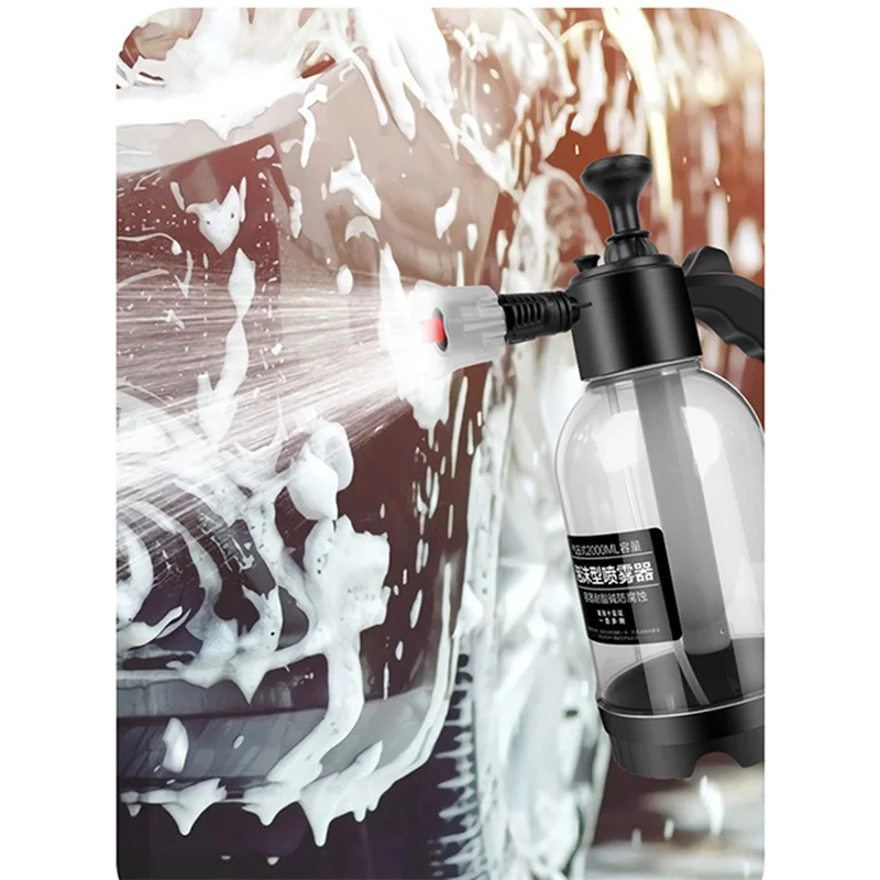 Kézi szivattyú hab permetező Autómosó kézi hab öntözőkanna hóhab Autómosó spray palack Autó ablak Automatikus tisztító eszköz Kép 2