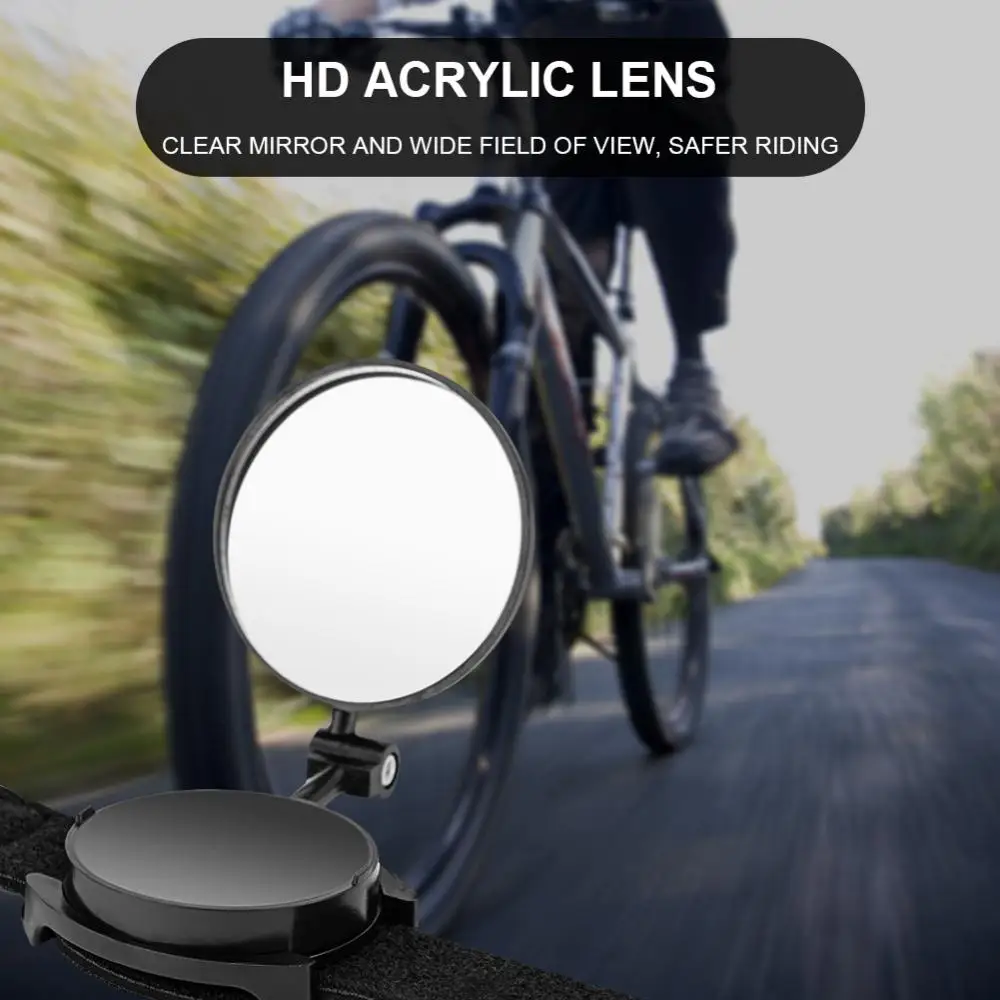 1PCS biztonságos csuklótükör 360 fokban forgatható flip fedél kialakítás Könnyű, megbízható hátsó tükör hegyi kerékpárhoz Kép 3