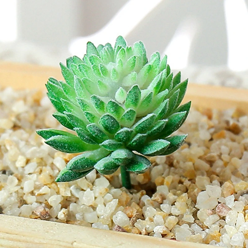 4PCS Mű zamatos növény Reális mesterséges zamatos irodai íróasztaldíszek DIY esküvői otthon Kerti dekoráció Mini bonsai növény Kép 3