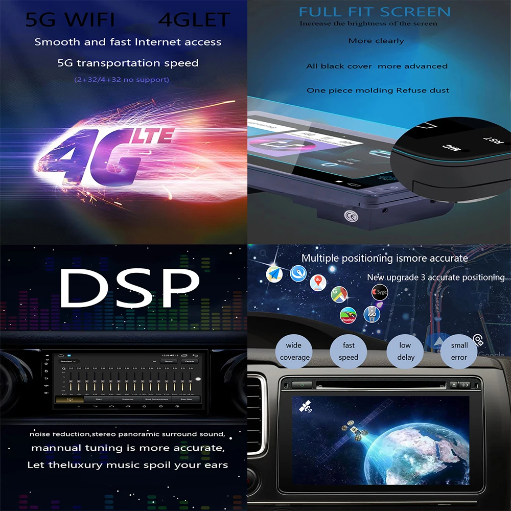GPS Autoradio Android 13 navigáció GPS DSP Carplay WIFI autórádió multimédia lejátszó Toyota Verso EZ E'Z Kép 3