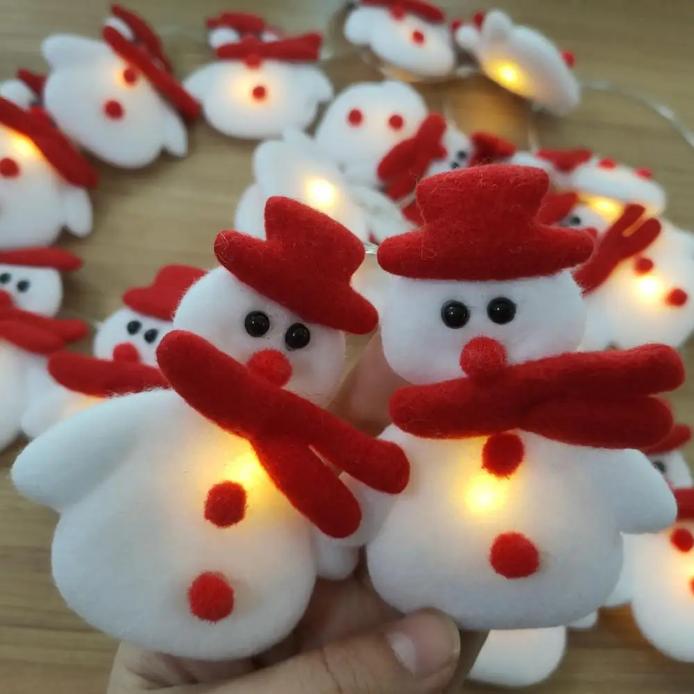 Boldog karácsonyt Hóember LED füzér fények Karácsonyfa dekoráció Tündérfények Függő díszek Karácsonyi ajándékok Újév Kép 4