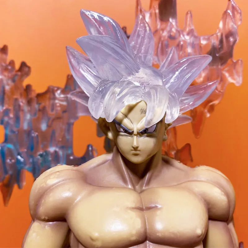 Dragon Ball Super Fc Ultra Instinct Goku Isten királyi fényei világító háromfejű szoborral dobozos figurakészlet díszek Kép 4