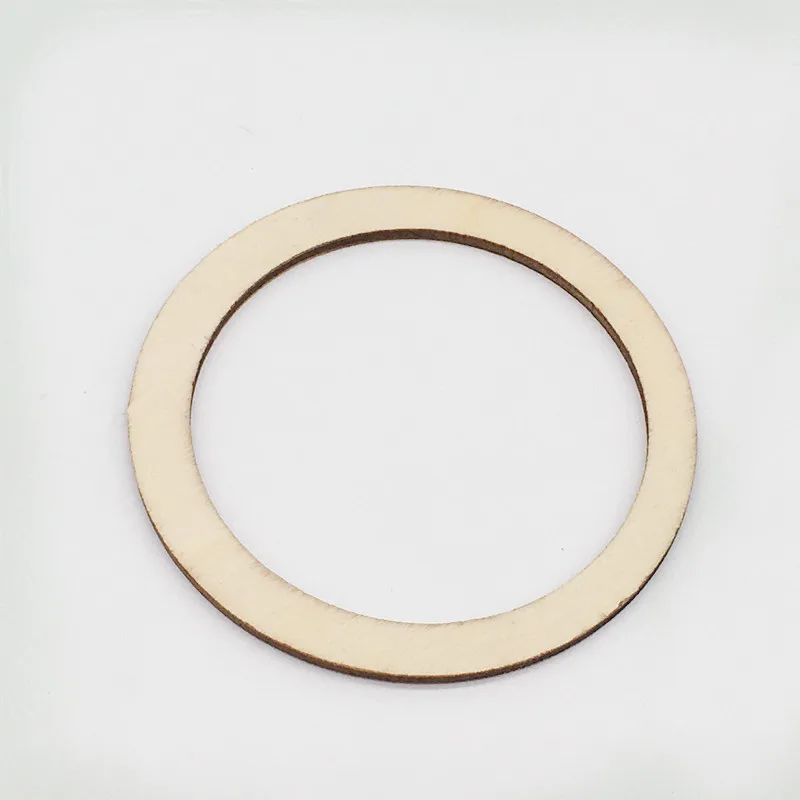 10db Fa gyűrűk Fa gyűrűk kézműves, gyűrűs medál és csatlakozók DIY projektek Kép 5